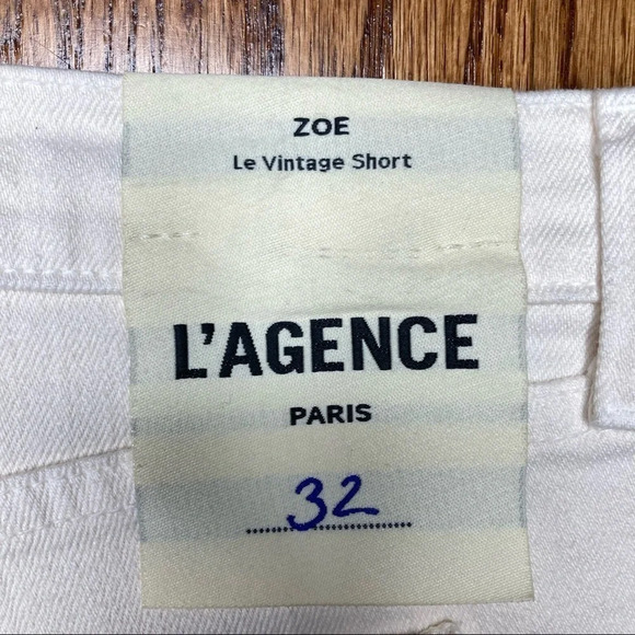 L'Agence Zoe Hi-Rise Vintage Cut Off Denim Shorts  Sz: 32 - Picture 7 of 8